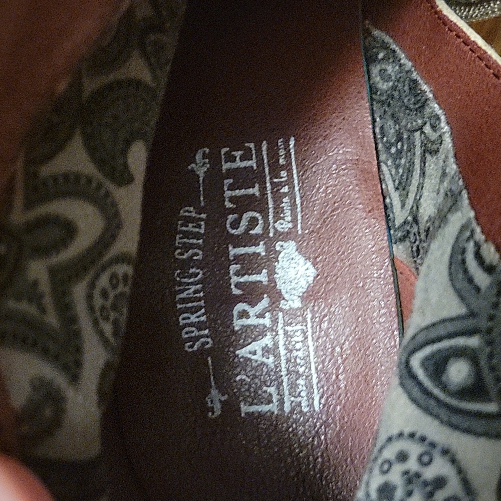 L'Artiste by Spring Step Leather Combo Ankle Boots- Socute Size EU 38 - Picture 7 of 15